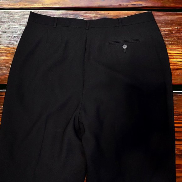 NYGARD COLLECTION BLACK WOMEN’S SIZE 16 HIGH RISE STRAIGHT LEG LINED SLACKS - Picture 6 of 10